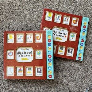 Record Memory Keepsake Scrapbook Collectable Books set of 2